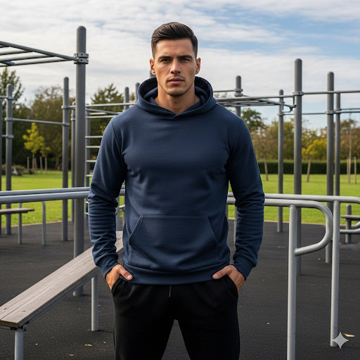 Light Weight Hoodies- Navy Blue