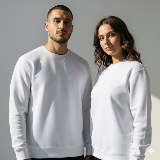 SweatShirts- Unisex White