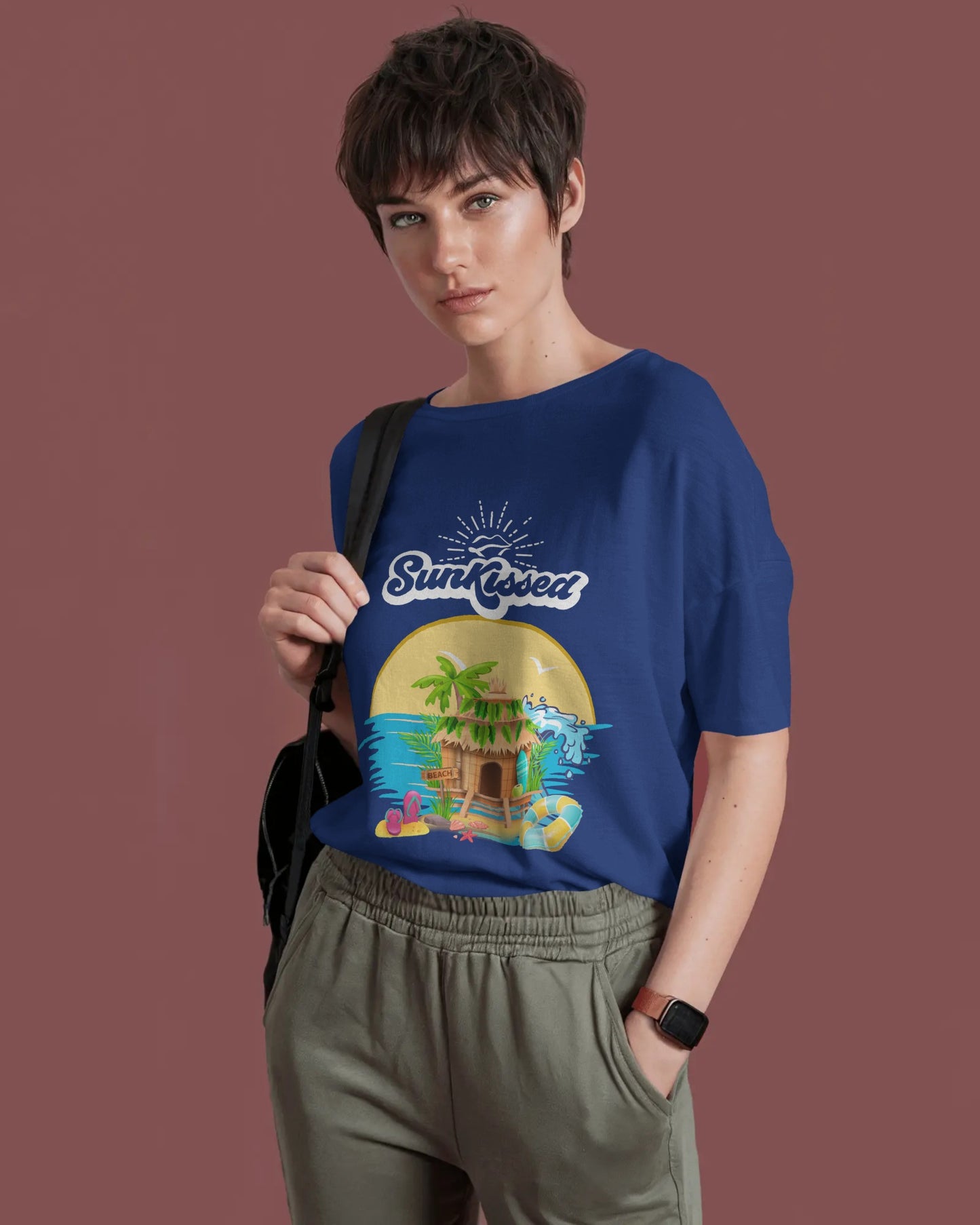 Sun Kissed Short Sleeves Crew Neck