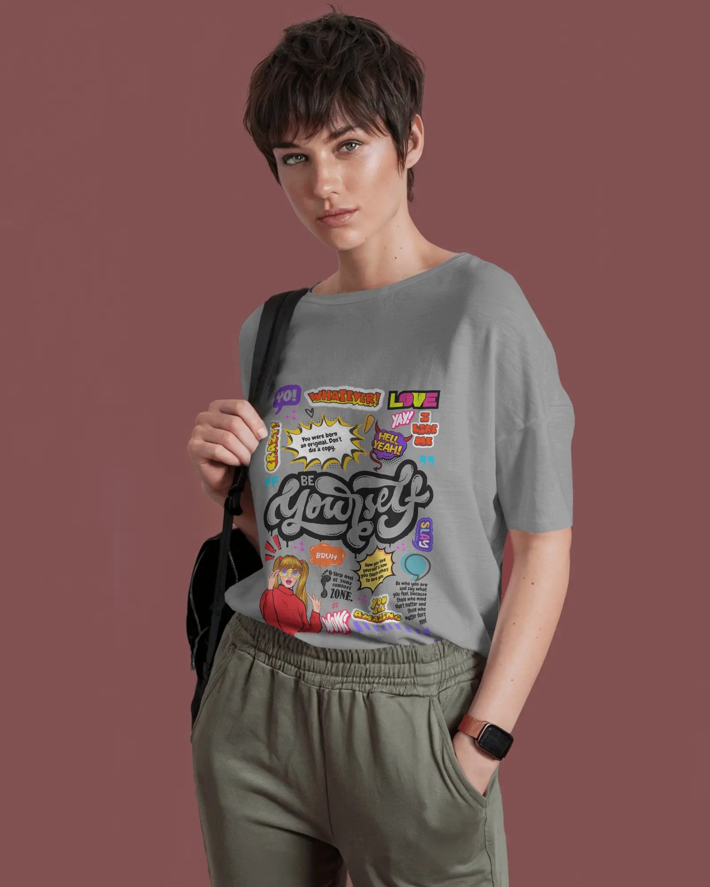 Wear It Bold-Be Yourself- Short Sleeves, 100% Cotton