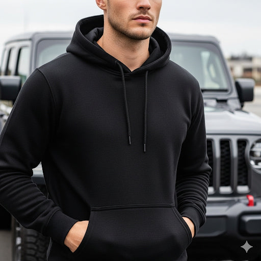 Light Weight Hoodies- Black