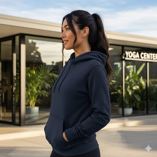 Light Weight Hoodies- Navy Blue