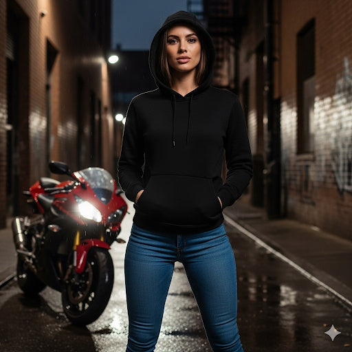 Light Weight Hoodies- Black