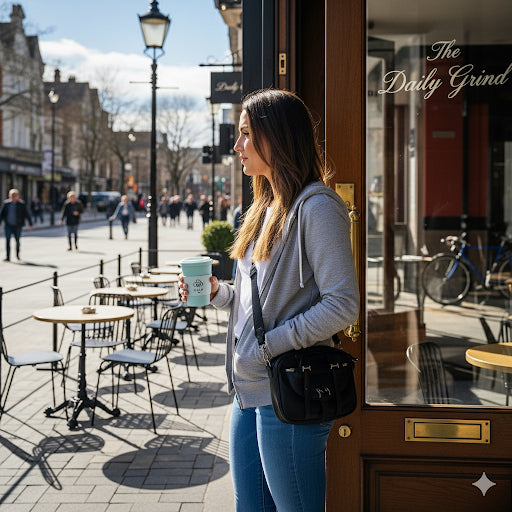 Light Weight Hooded Zipper- Silver