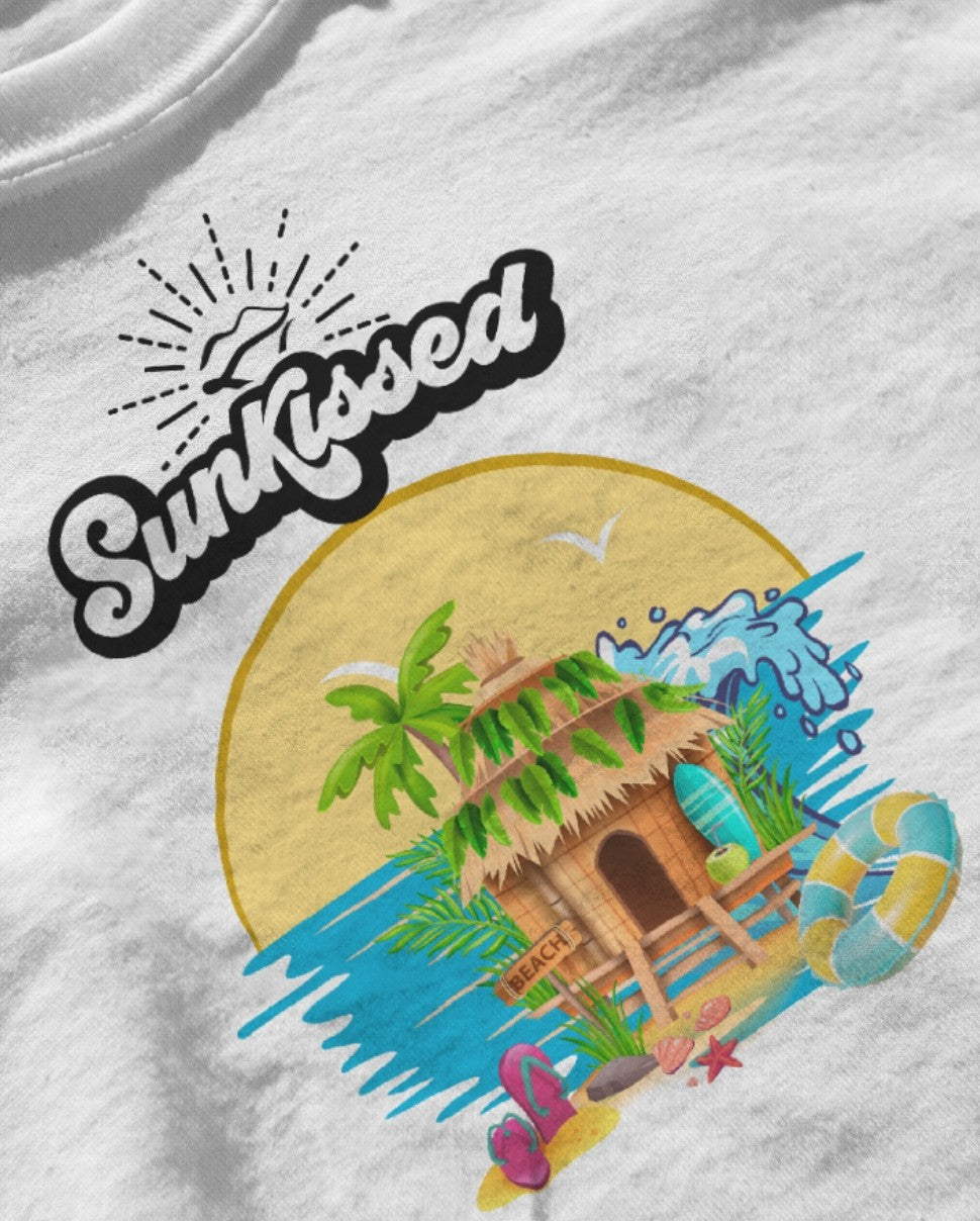 Sun Kissed Short Sleeves Crew Neck