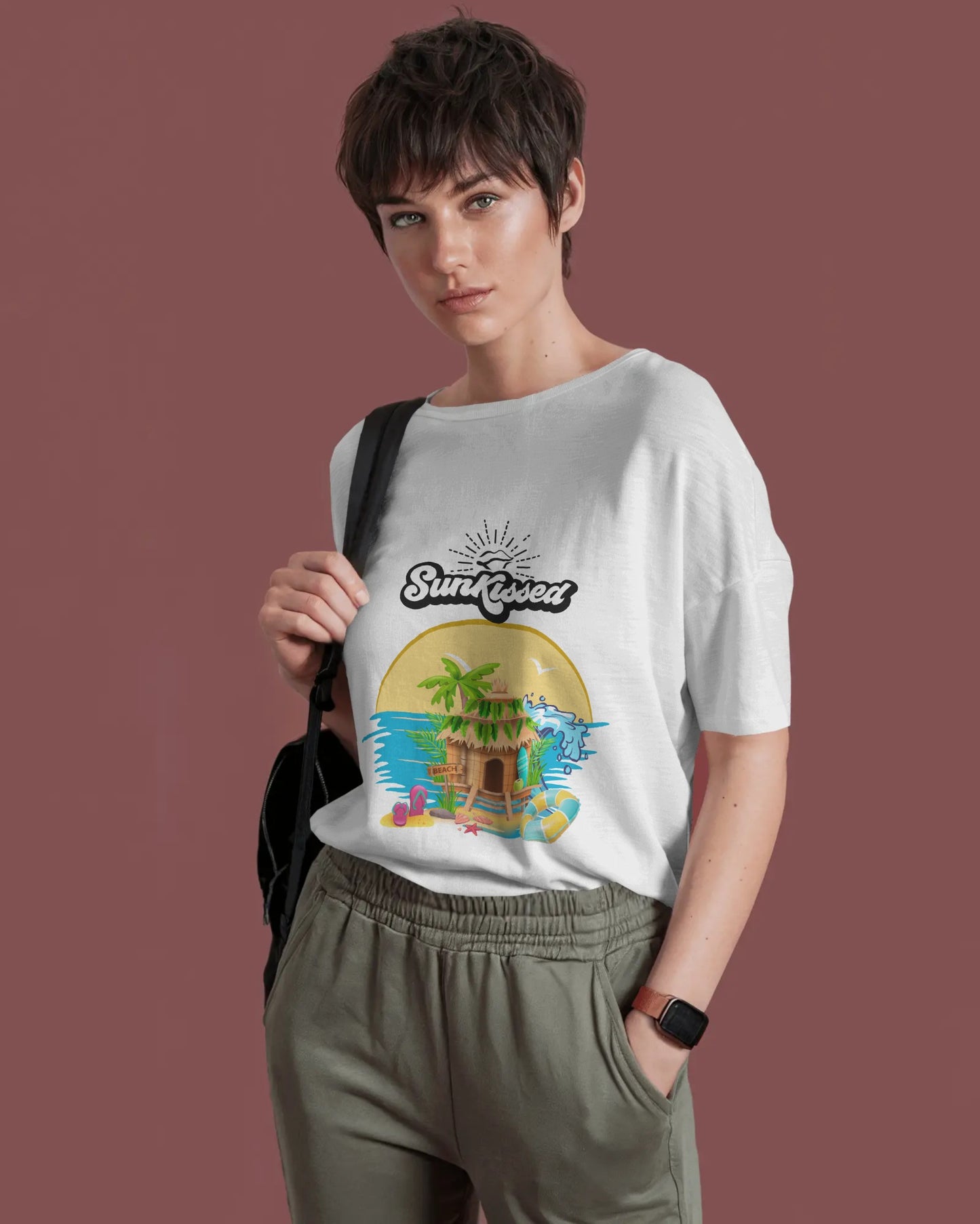 Sun Kissed Short Sleeves Crew Neck