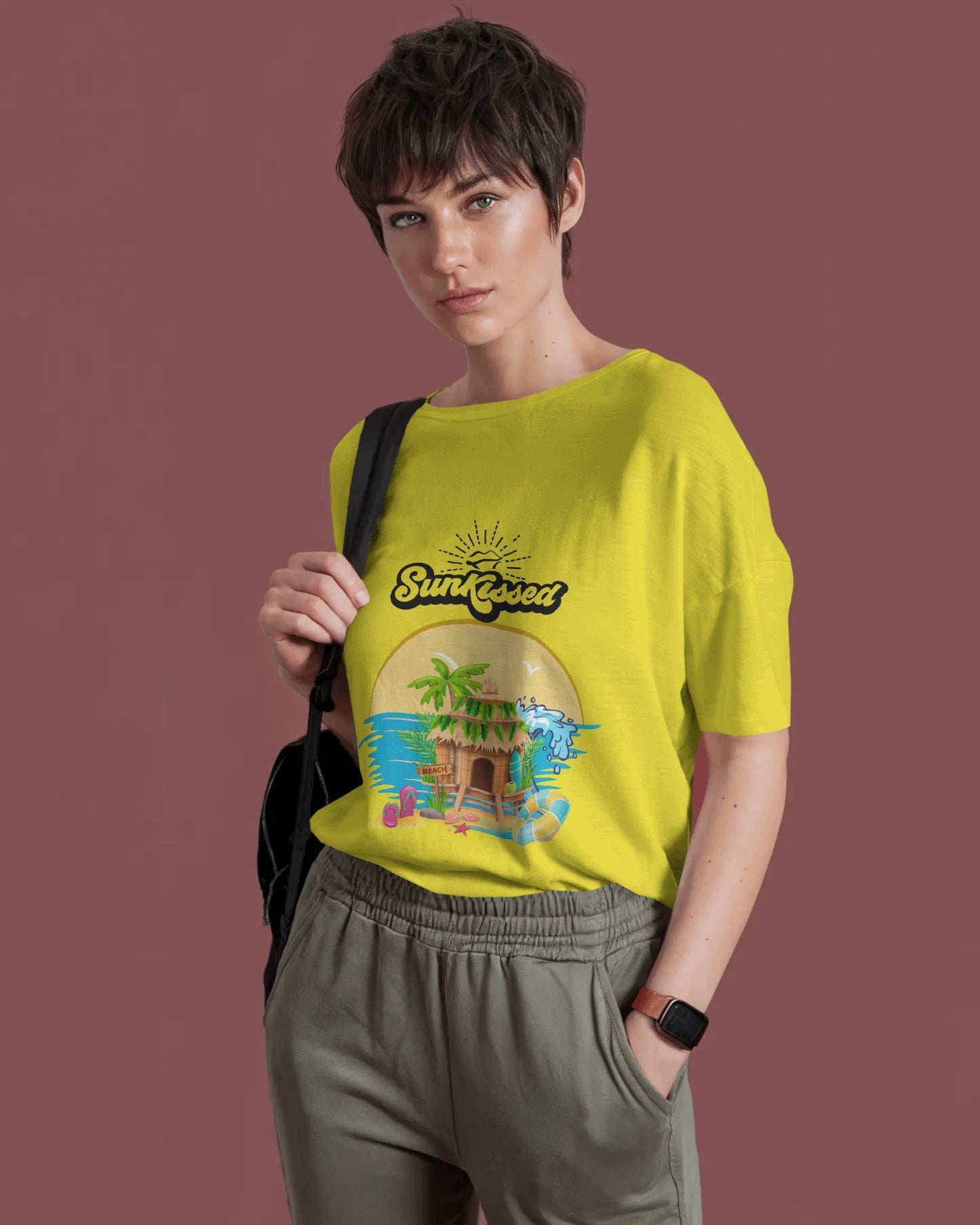 Sun Kissed Short Sleeves Crew Neck