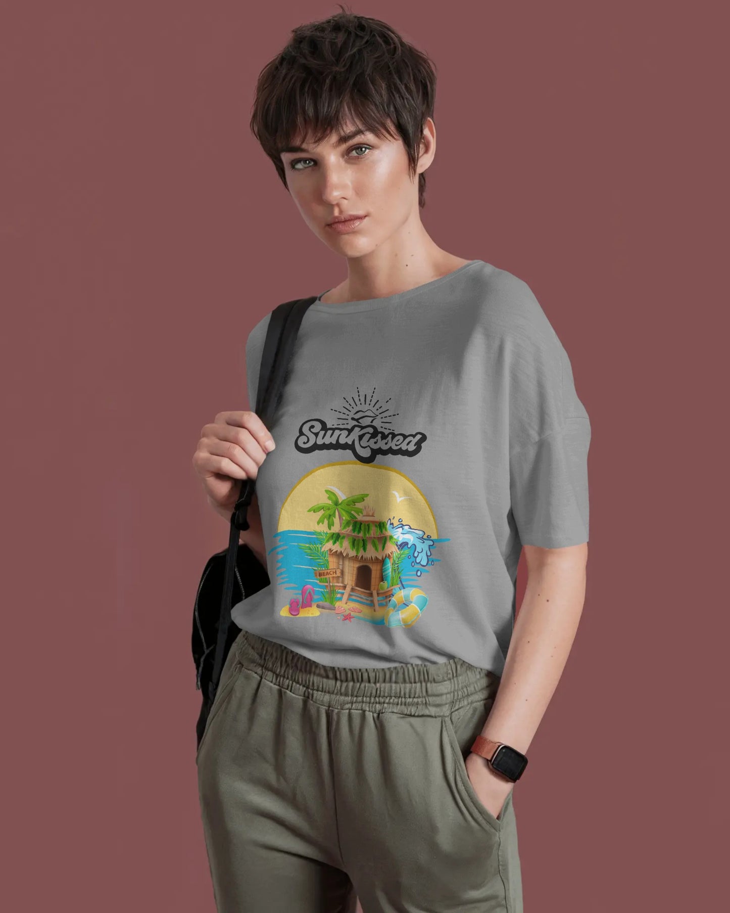 Sun Kissed Short Sleeves Crew Neck