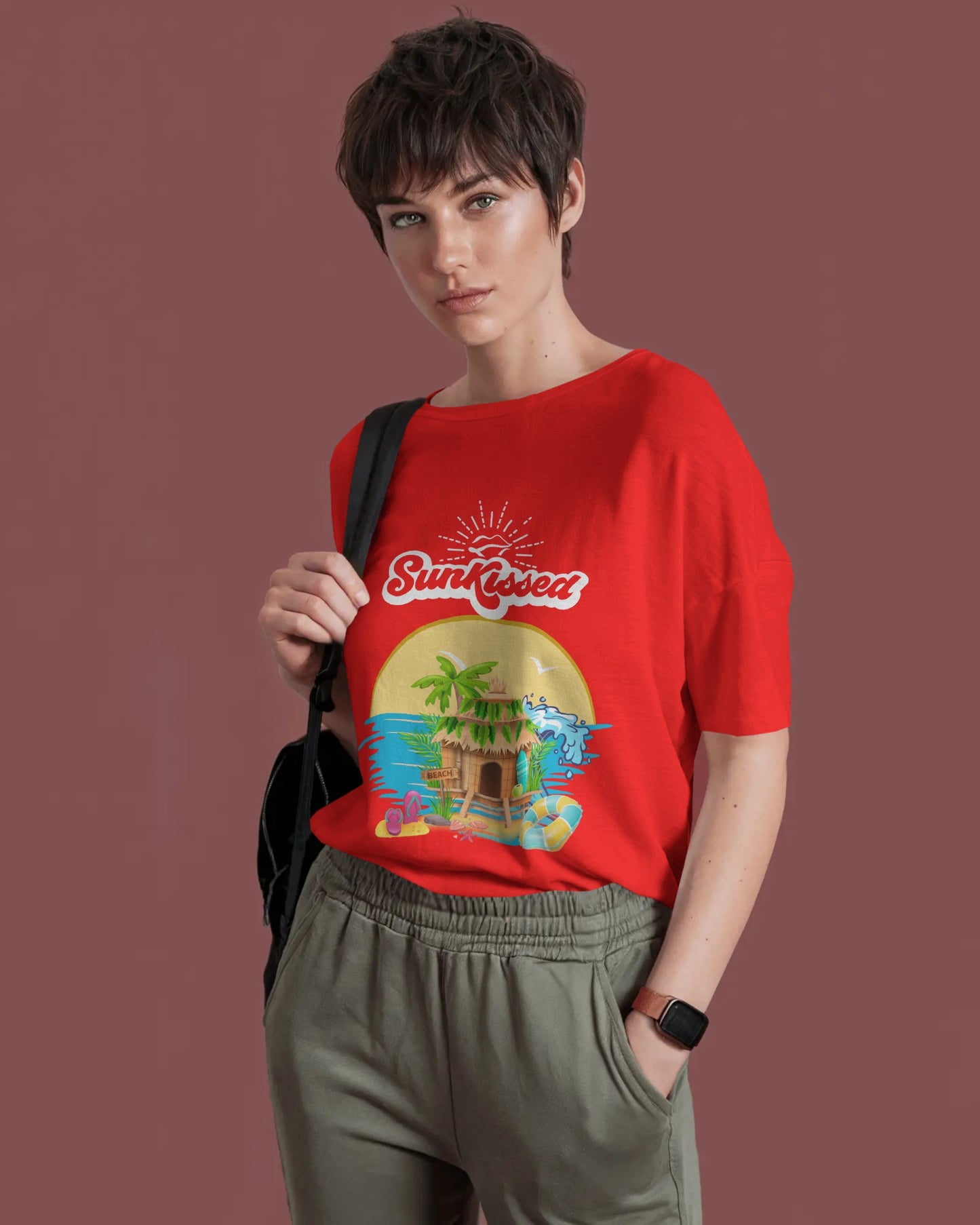 Sun Kissed Short Sleeves Crew Neck