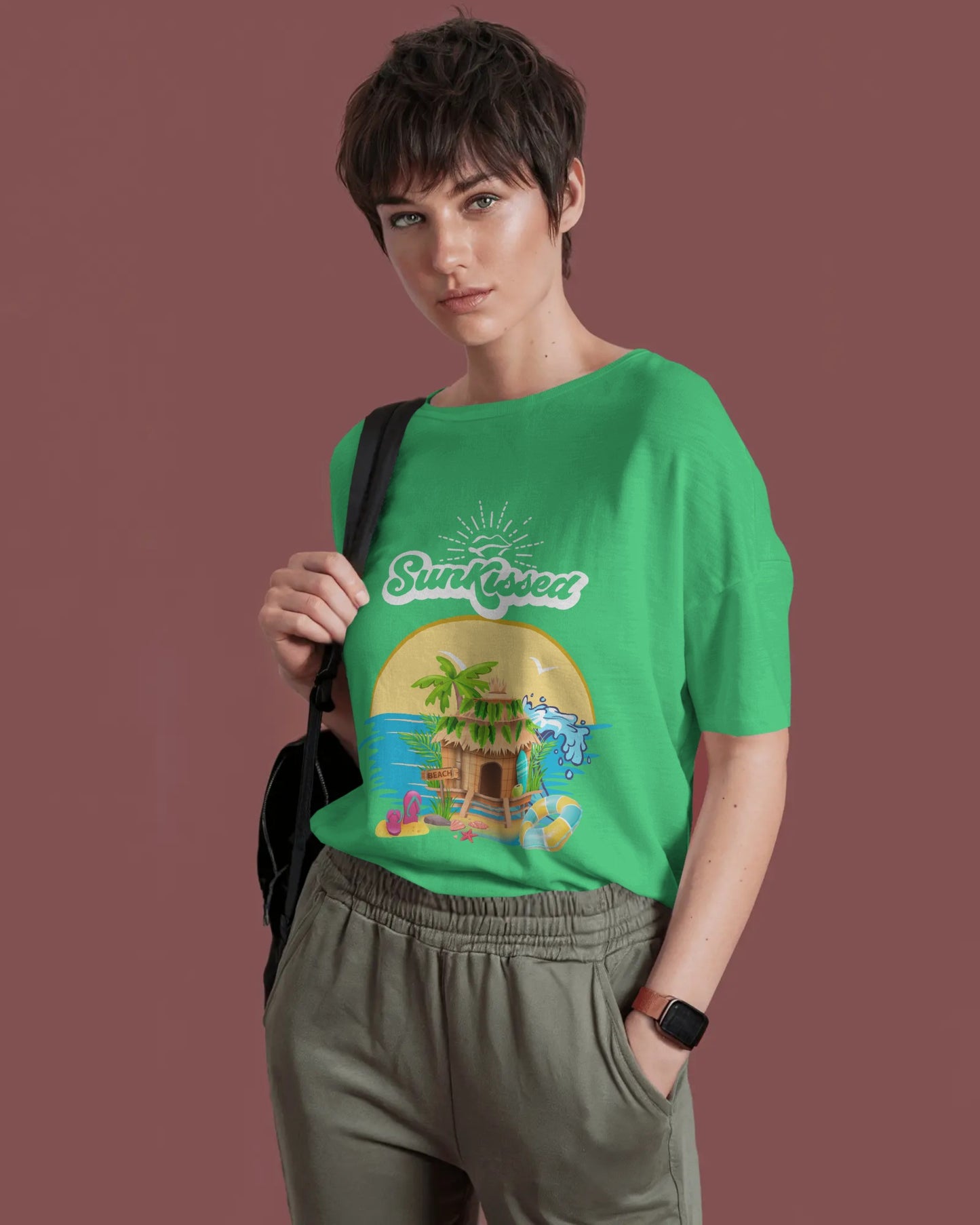 Sun Kissed Short Sleeves Crew Neck