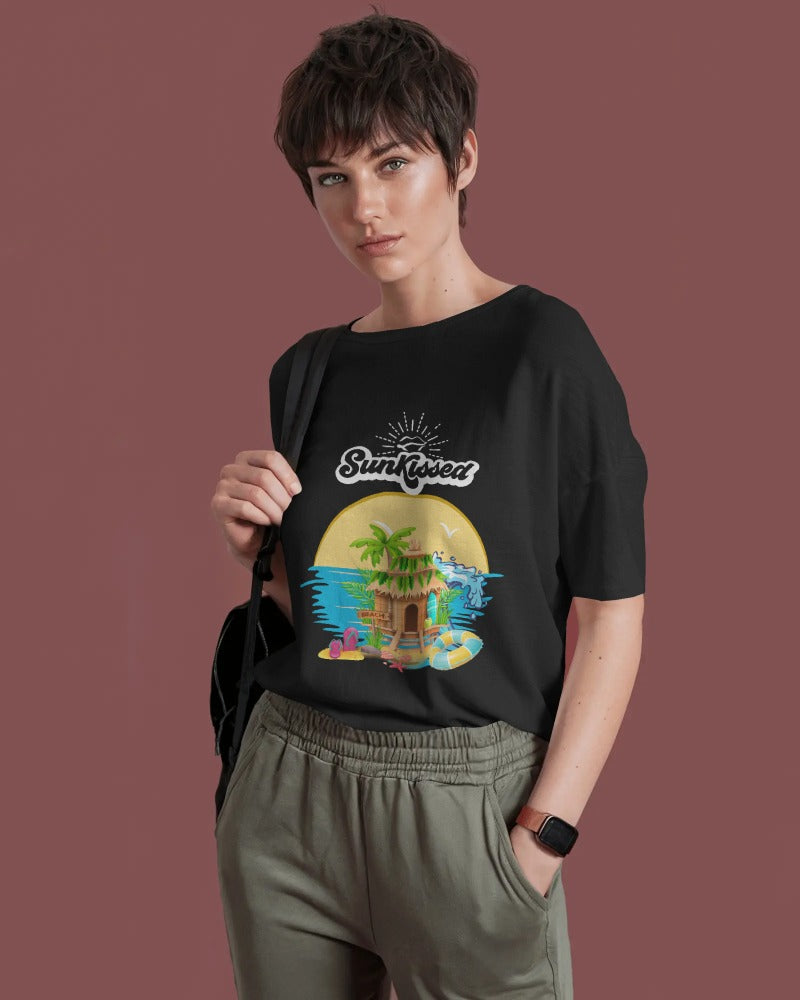 Sun Kissed Short Sleeves Crew Neck