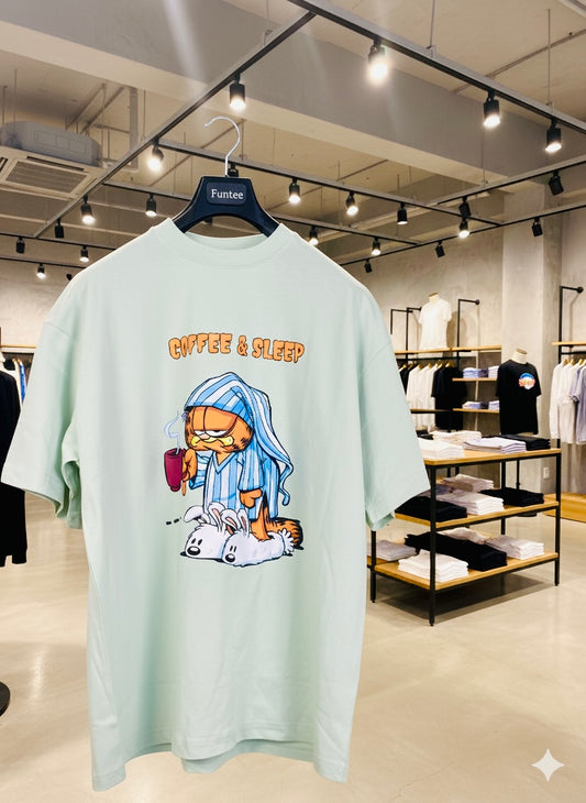COFFEE & SLEEP GARFIELD COLLECTION- OVERSIZED UNISEX TSHIRTS