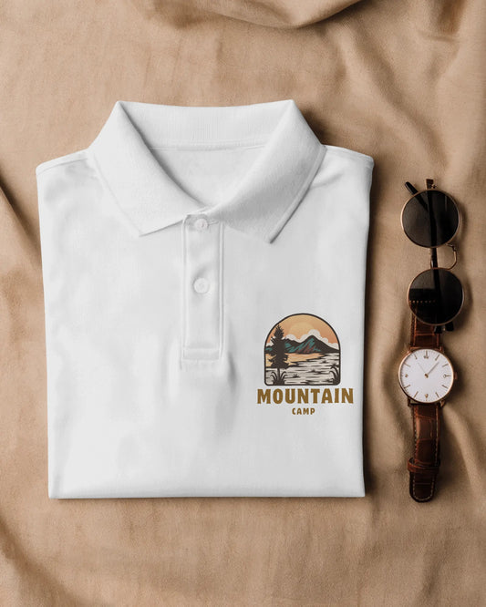 Polo Neck-UV Protected Tees- White
